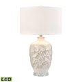 Elk Studio Goodell 27.5'' High 1-Light Table Lamp, White Glazed, Includes LED Bulb S0019-11147-LED